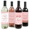 Big Dot of Happiness 40th Pink Rose Gold Birthday Party Decorations for Women and Men Wine Bottle Label Stickers 4 Ct